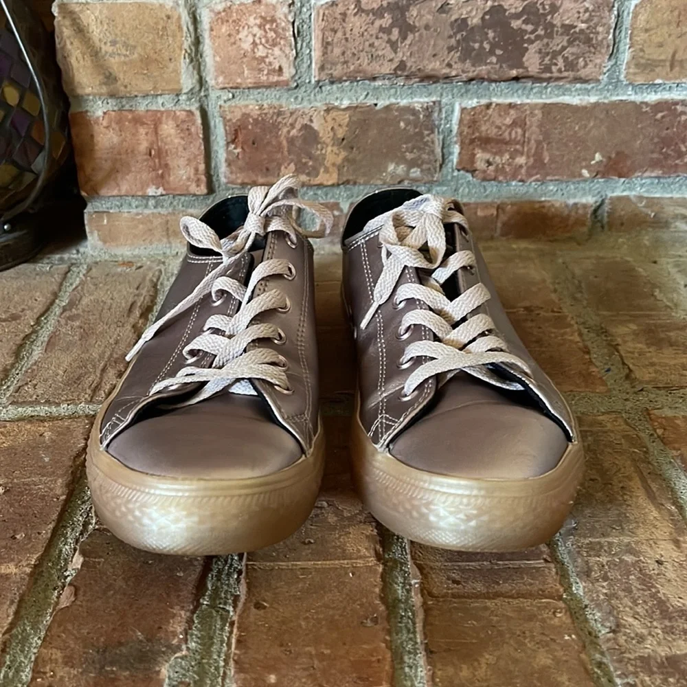 Converse All Star Metallic Rose Gold Sneakers